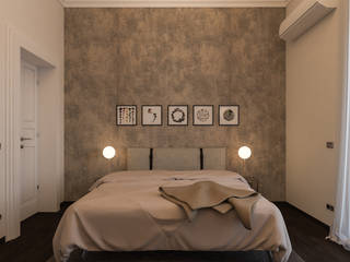 B&B Caccamo, Fabrizio Guglielmino Architetto Fabrizio Guglielmino Architetto モダンスタイルの寝室