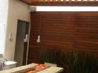 PERGOLAS DE MADERA, M de México M de México Ruang Komersial Kayu Wood effect