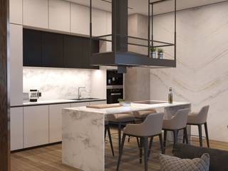 Апартаменты в современном стиле, design-family design-family Cozinhas escandinavas