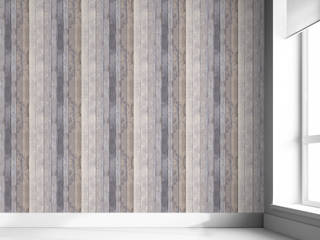 The ‘Wood Panelling’ wallpaper collection, totally on the wall design, Mineheart Mineheart Murs & Sols rustiques