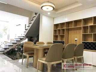 Thi Công Dự Án Nhà Phố Tại Hòa Bình, Noi That Duong Dai Noi That Duong Dai Comedores de estilo moderno Madera Acabado en madera