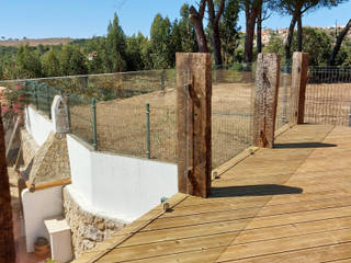 Construção de deck em madeira, Catobranco Lda Catobranco Lda Antejardines Madera Acabado en madera