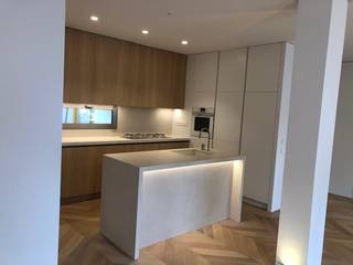 Vivienda de diseño,,,,,, calle Montornes (Valencia), Fernando Fernando Minimalist kitchen Solid Wood Multicolored