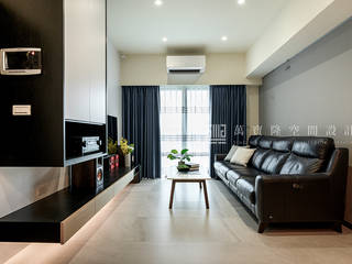 【皇龍建設│天慕】, SING萬寶隆空間設計 SING萬寶隆空間設計 Modern Living Room