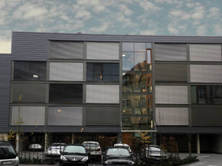 Neubau eines Studentenwohnheims in Bielefeld, Petersen u. Hutchinson Petersen u. Hutchinson