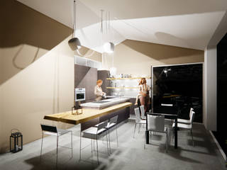 MODERN KITCHEN, CARLO CHIAPPANI interior designer CARLO CHIAPPANI interior designer Kitchen