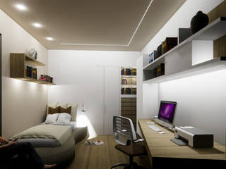 MODERN ROOM, CARLO CHIAPPANI interior designer CARLO CHIAPPANI interior designer Small bedroom