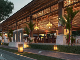 Restauran Traditional_Medan (Bpk Arnold), VECTOR41 VECTOR41 หลังคาในสวน