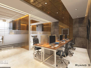 Desain Interior Kantor_Medan (Bpk Aldes), VECTOR41 VECTOR41 商業空間