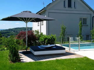 VONDOM - Vela Daybed mit 4 verstellbaren Kopfteilen, Home & Light Home & Light Moderne tuinen Synthetisch Bruin