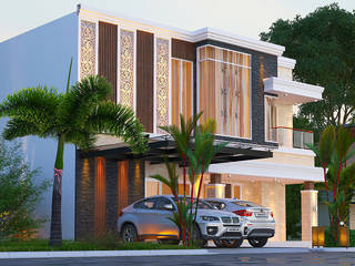 Desain Rumah Minimalis_Medan (Ibu Ayin), VECTOR41 VECTOR41 โรงจอดรถ