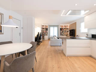 Reforma piso "Travessera de les Corts", Sincro Sincro Scandinavian style living room
