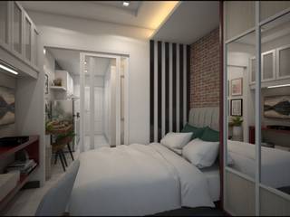 Condominium Projects, FORTHRIGHT INTERIOR DESIGN FORTHRIGHT INTERIOR DESIGN Minimalist bedroom