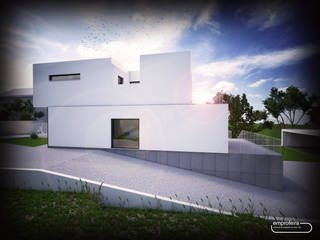 casa E, Emprofeira - empresa de projectos da Feira, Lda. Emprofeira - empresa de projectos da Feira, Lda. Detached home Concrete