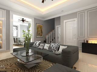 Desain Interior Rumah_Medan (Bpk Husni), VECTOR41 VECTOR41 Livings de estilo minimalista