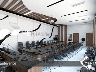 Desain Interior Kantor_Medan (PT. Pertamina), VECTOR41 VECTOR41 Espaços comerciais