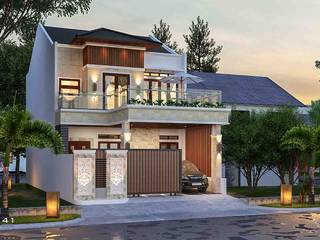 Desain Rumah Minimalis_Medan (Bpk Kaban), VECTOR41 VECTOR41 Viviendas colectivas