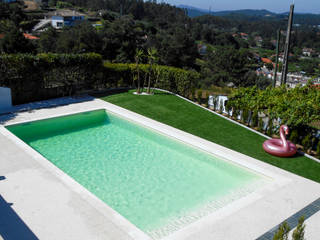 Piscina skimmer, Piscinas do Norte Piscinas do Norte Piscinas de estilo moderno Hormigón reforzado