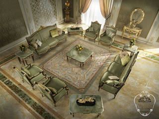 LIVING ROOM - Deluxe Collection 2020, MODENESE INTERIORS Dubai MODENESE INTERIORS Dubai Salas de estar clássicas