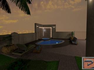 Proyecto para un patio posterior., CONSTRUCCIONES AVILA CONSTRUCCIONES AVILA Garden Pool Concrete