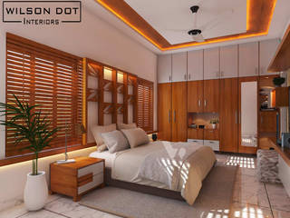 Alwin Residential Interiors, WILSON DOT INTERIORS WILSON DOT INTERIORS Спальня Дерево Дерев'яні