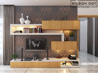 Alwin Residential Interiors, WILSON DOT INTERIORS WILSON DOT INTERIORS Salas modernas Madera Acabado en madera