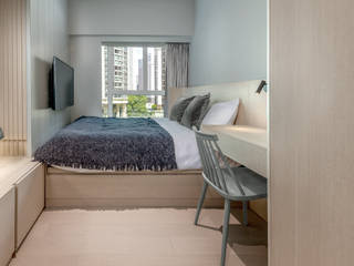 Laguna - 3 Bedroom Aparment in Hong Kong, Bill's Design Limited Bill's Design Limited Petites chambres Bois Effet bois