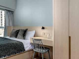 Laguna - 3 Bedroom Aparment in Hong Kong, Bill's Design Limited Bill's Design Limited Scandinavian style bedroom Wood Wood effect