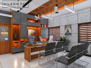 NVKS Higher Secondary School - Commercial Interiors, WILSON DOT INTERIORS WILSON DOT INTERIORS Комерційні приміщення Дерево Дерев'яні