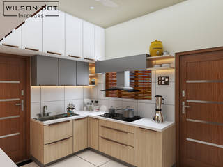 Aswin Residential Interiors, WILSON DOT INTERIORS WILSON DOT INTERIORS Кухонні прилади Дерево Дерев'яні