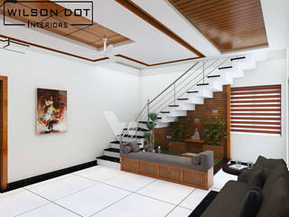 Aswin Residential Interiors, WILSON DOT INTERIORS WILSON DOT INTERIORS Сходи Дерево Дерев'яні