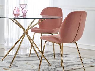 Krzesła tapicerowane, mirat. Więcej niż meble mirat. Więcej niż meble Klassische Esszimmer Textil Bernstein/Gold