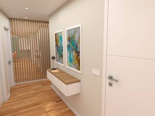 Ginkgo Design Studio Pasillos, vestíbulos y escaleras modernos