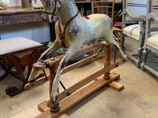 Antique Rocking Horse, Bow, Folk Art Rocking Horse, 19th Century Rocking Horse at Antiquated Antiques, Petworth, Sussex, UK, 18th, 19th and 20th century furniture at Antiquated, West Sussex, UK 18th, 19th and 20th century furniture at Antiquated, West Sussex, UK Інші кімнати