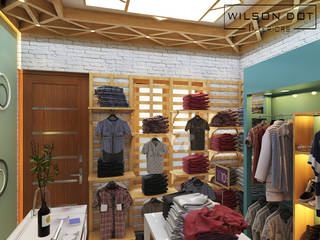 Nanjil Boutique, WILSON DOT INTERIORS WILSON DOT INTERIORS Комерційні приміщення Дерево Дерев'яні