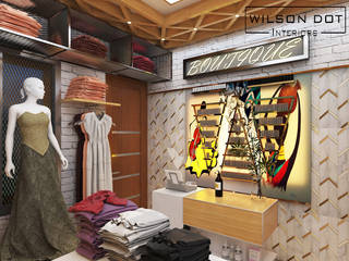 Nanjil Boutique, WILSON DOT INTERIORS WILSON DOT INTERIORS Комерційні приміщення Дерево Дерев'яні