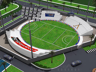 HOCKEY STADIUM, CONCEPT ARCHITECTS CONCEPT ARCHITECTS Commercial spaces