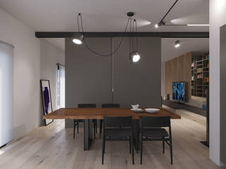 Living area and kitchen, LucaBonazza3DVisualization LucaBonazza3DVisualization