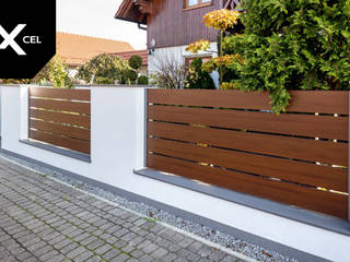 Nutshell. Aluminiowe ogrodzenie drewnopodobne, XCEL Fence XCEL Fence Halaman depan