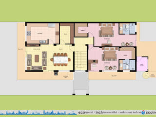 Home in Baraut, Ecoinch Services Private Limited Ecoinch Services Private Limited Modern home