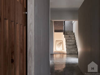 魚之樂 The Joy of Fish, 福研設計happystudio 福研設計happystudio Stairs Concrete