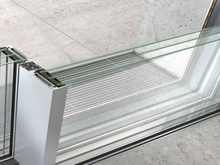 VETRATE GRANDI DIMENSIONI, LE.ALL.FER. S.r.l. LE.ALL.FER. S.r.l. Parcelas de agrado Aluminio/Cinc