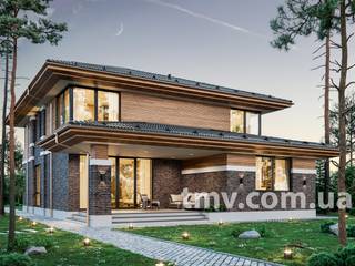 Современный двухэтажный дом в стиле Райта TMV 23C, TMV Homes TMV Homes