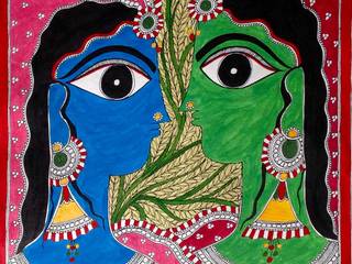 Buy “Friends” Traditional Painting Online, Indian Art Ideas Indian Art Ideas Інші кімнати