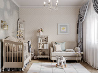 Комната для малыша, DesignNika DesignNika Детская комнатa в классическом стиле