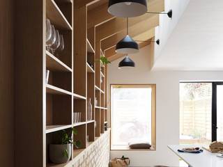 Muebles y Accesorios de Madera Sostenible a Medida, MuDD architects MuDD architects Minimalist dining room Plywood