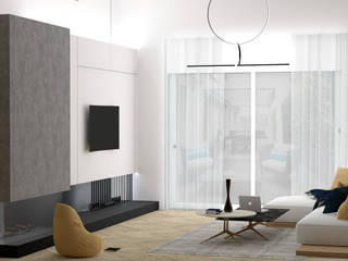 Villa unifamiliare 120 mq, Alessandra Sacripante Alessandra Sacripante Modern living room