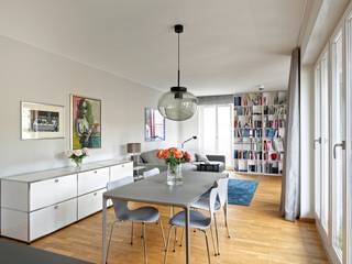 Wohnung am englischen Garten, Heerwagen Design Consulting Heerwagen Design Consulting Modern living room Wood