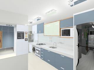 PROJETO RESIDENCIAL APARTAMENTO KP, Mais Verd Mais Verd Kitchen units