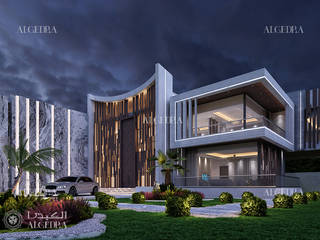 Modern villa design in Abu Dhabi, Algedra Interior Design Algedra Interior Design منازل